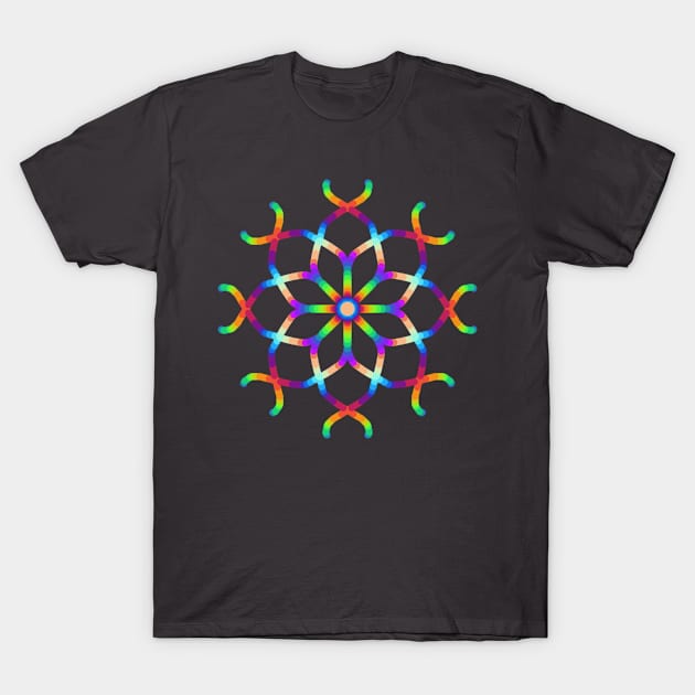 Delicate Web Kaleidoscope T-Shirt by KarmicKal